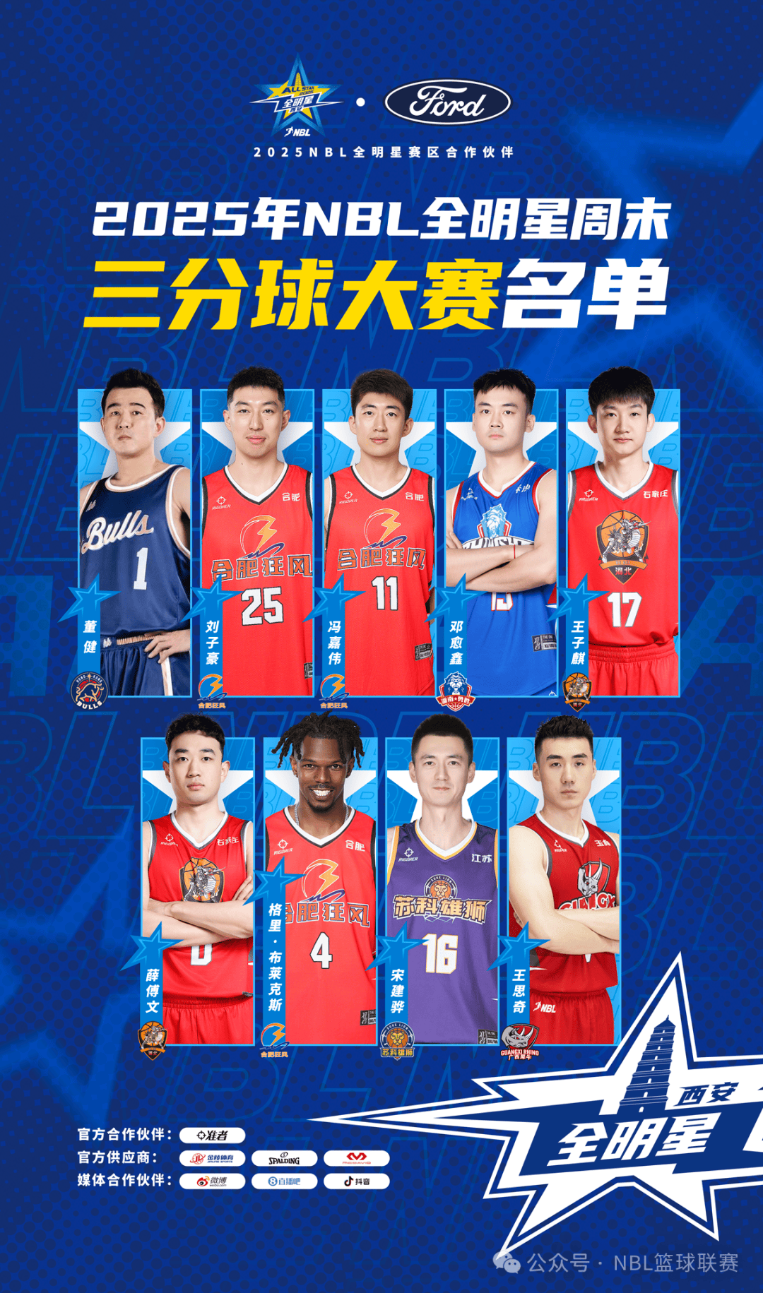 NBL全明星三分球大赛 石家庄翔蓝王子麒等位列其中